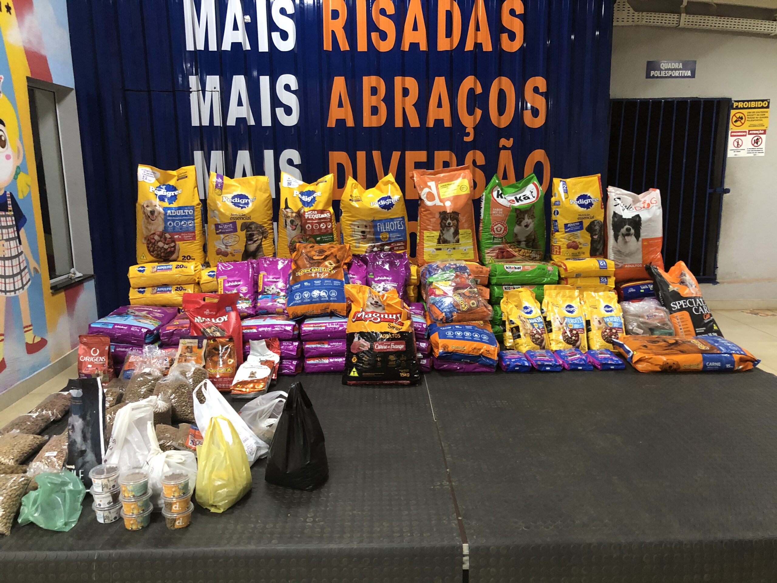 500 KG de ração foram arrecadados no evento