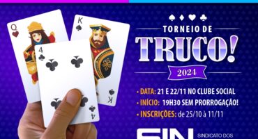 ♣️♥️♠️♦️ TORNEIO DE TRUCO DOS COMERCIÁRIOS