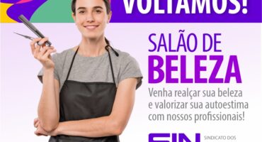 Salão de beleza retorna às atividades